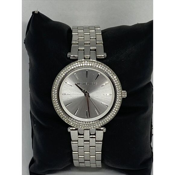 Michael Kors MK3426 Womens Silver Stainless Steel Analog Dial Quartz Watch VK224 - Picture 3 of 12
